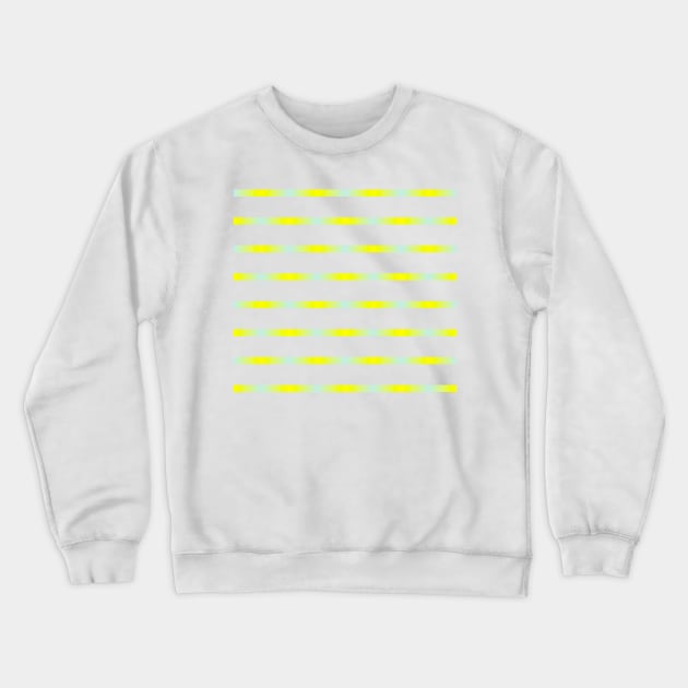 Mint and yellow stitching Crewneck Sweatshirt by marufemia